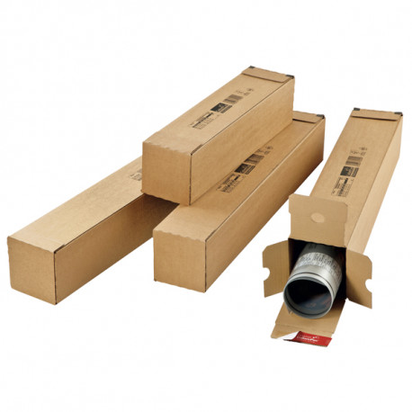 Tube d'expédition carton carré fermeture adhésive ColomPac® 108 x 108 x 430 mm
