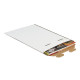 Pochette d'expédition carton ondulé blanc fermeture par patte de vérouillage 250 x 360 mm Pochette d'expédition carton ondulé blanc fermeture par patte de vérouillage 250 x 360 mm