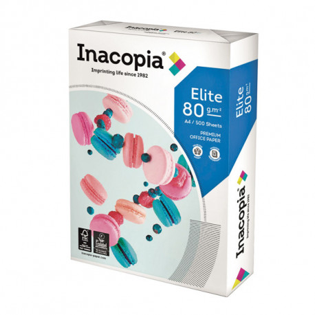 Ramette papier blanc multifonction Inacopia Elite 80g - A4 - 210 x 297 mm