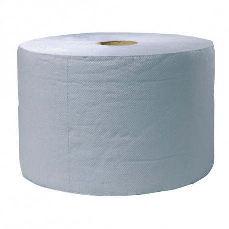 Bobine d'essuyage industriel bleu 260 x 370 mm