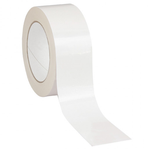 Ruban adhésif PVC Solvant Blanc - 48 mm x 100 m x 33µ Ruban adhésif PVC Solvant Blanc - 48 mm x 100 m x 33µ