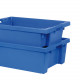 Bac plastique Gerbable Emboîtable à 70% Plein 600 x 400 x 150 mm Bleu