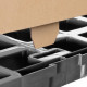Palette plastique légère PEHD recyclé emboitable ajouré 4 plots 600 x 400 x 140 mm