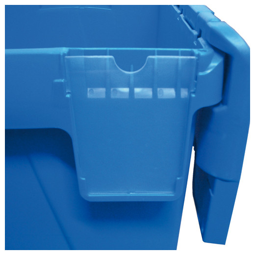 Porte étiquette transparent pour Bac Gerbable emboîtable Couvercle intégré 400 x 300 mm