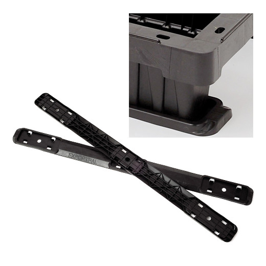 Semelles extérieures noires 1200 mm