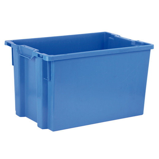 Bac plastique Gerbable Emboîtable à 70% Plein 600 x 400 x 350 mm Bleu