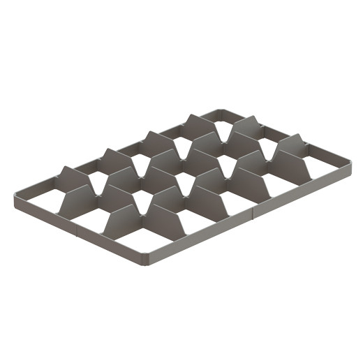 Alvéole Inférieure 15 compartiments pour Bac ajouré Eco 600 x 400 mm