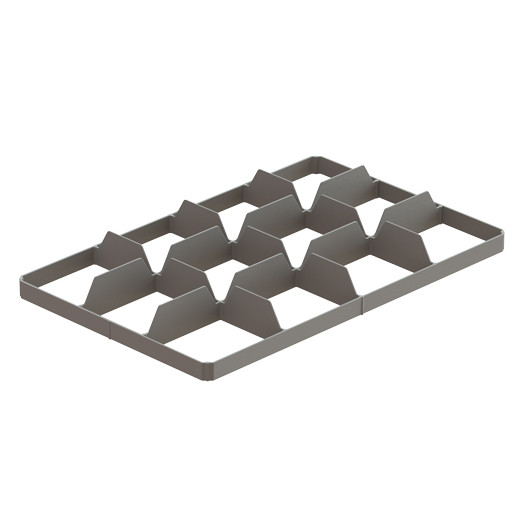 Alvéole Inférieure 12 compartiments pour Bac ajouré Eco 600 x 400 mm