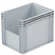 Bac de rangement avec ouverture Norme Europe 400 x 300 x 320 mm Gris
