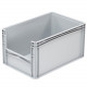 Bac de rangement avec ouverture Norme Europe 600 x 400 x 320 mm Gris