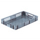 Bac plastique gerbable Norme Europe ajouré Eco multicolore Gris 600 x 400 x 90 mm