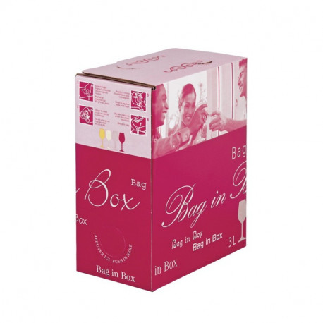 Carton décor Convivialité rose 3 Litres