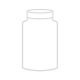 Pot plastique PEHD Rond Clipsable 250ml Diam.65mm Naturel
