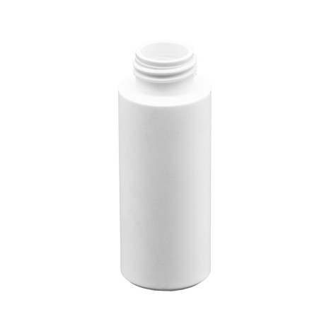 Flacon plastique PEHD Rond 60ml Bague G22H 8g Blanc