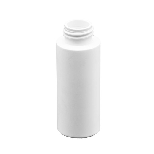 Flacon plastique PEHD Rond 60ml Bague G22H 8g Blanc