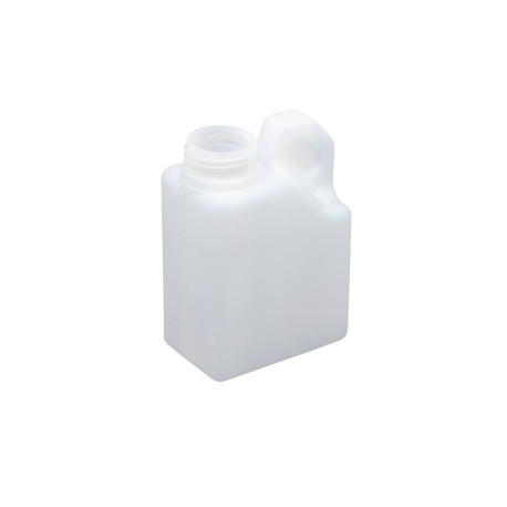 Jerrican Plastique PEHD Rectangulaire 500ml Bague 36/40 avec Anse inclinée Naturel