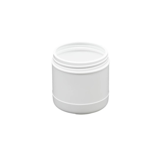 Pot plastique PEHD Rond Vissant 600ml Diam. 95mm Blanc