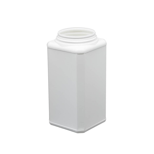 Pot plastique PEHD Carré 2.5L Diam. 96mm Blanc