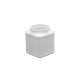 Pot plastique PEHD Carré Vissant 1,25L  Diam. 95mm Blanc