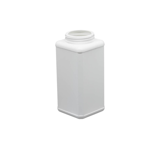 Pot plastique PEHD Carré Vissant 1,25L  Diam. 70mm TH Blanc
