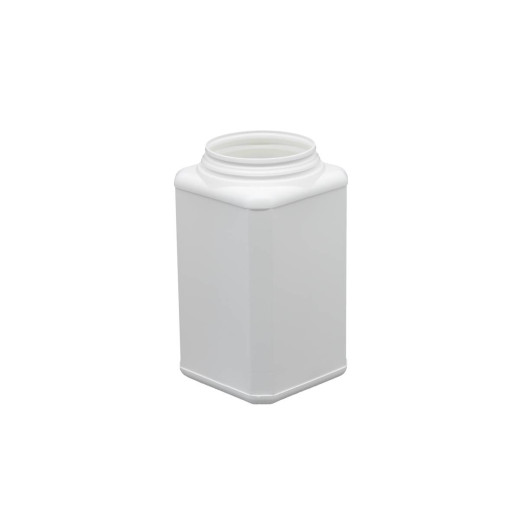 Pot plastique PEHD Carré Clipsable 2L Diam. 96mm Inviolable Blanc