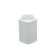 Pot plastique PEHD Carré Vissant 2L Diam. 95mm Blanc