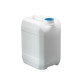 Bidon plastique PEHD Rectangulaire Gerbable 10L Bague DIN61 450g Operculé Sigle Tactile Homologué Blanc