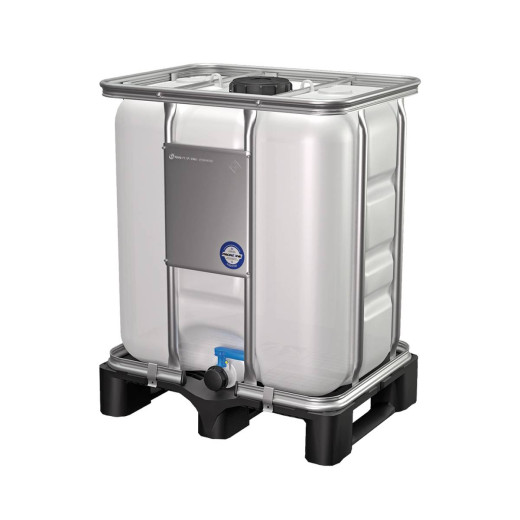 Conteneur 300L Palette plastique Homologué Ouverture Diamètre 150mm Vanne fixe DN50 Joint PCP Conteneur 300L Palette plastique Homologué Ouverture Diamètre 150mm Vanne fixe DN50 Joint PCP