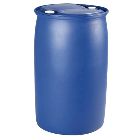 Fût Plastique PEHD Ouverture partielle 220L 2 bondes Homologué