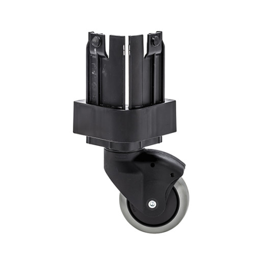 Roue pivotante caoutchouc pour Bac 800x600 mm Hauteur 140 mm