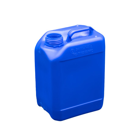 Bidon plastique PEHD Rectangulaire 2,5L Bague 36/40 160g Homologué Bleu