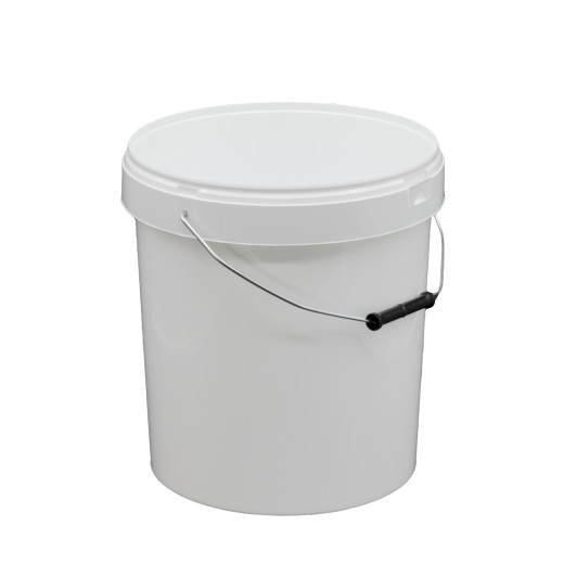 Seau plastique PP Rond SuperLift 15,9L Diam. 294mm Anse métal Blanc