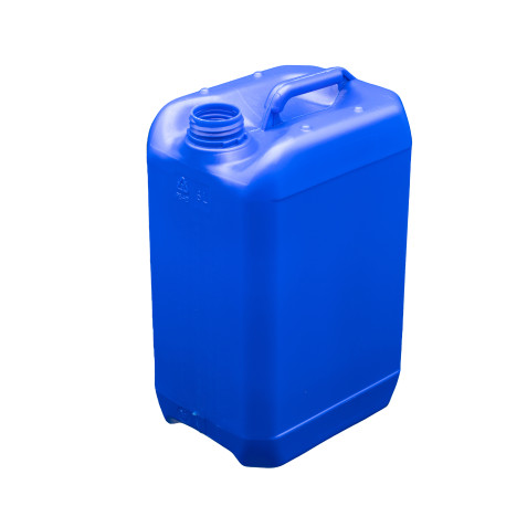 Bidon plastique PEHD Rectangulaire 6L Bague 36/40 250g Homologué Bleu