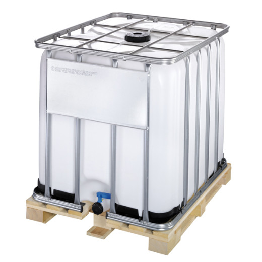 Conteneur 1000L Homologué Palette bois surbaissée traitée NIMP15 Ouverture Diamètre 150mm Vanne fixe DN50 Join Conteneur 1000L Homologué Palette bois surbaissée traitée NIMP15 Ouverture Diamètre 150mm Vanne fixe DN50 Join