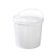 Seau Plastique PP Rond SuperLift 10,8L Diam. 267mm Anse plastique Blanc