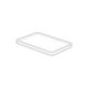 Couvercle plastique PP Rectangulaire 200x140mm Blanc