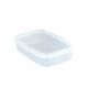 Barquette plastique PP 2.6L Supercube Rectangulaire Cristal