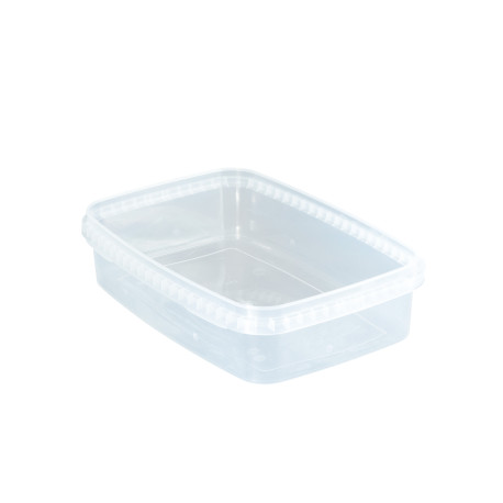 Barquette plastique PP 2.6L Supercube Rectangulaire Cristal