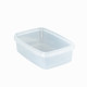 Barquette plastique PP 3.4L Supercube Rectangulaire Cristal