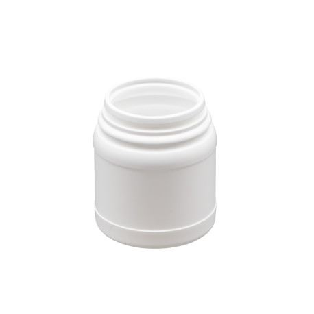 Pot plastique PEHD Rond Clipsable 150ml  Diam. 59mm Inviolable Blanc