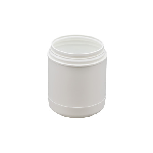 Pot plastique PEHD Rond Clipsable 800ml Diam. 96mm Inviolable Blanc