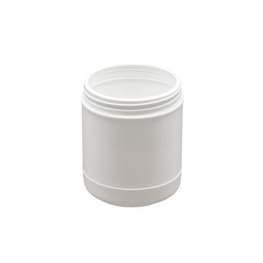 Pot plastique PEHD Rond Vissant 800ml Diam. 96mm Blanc