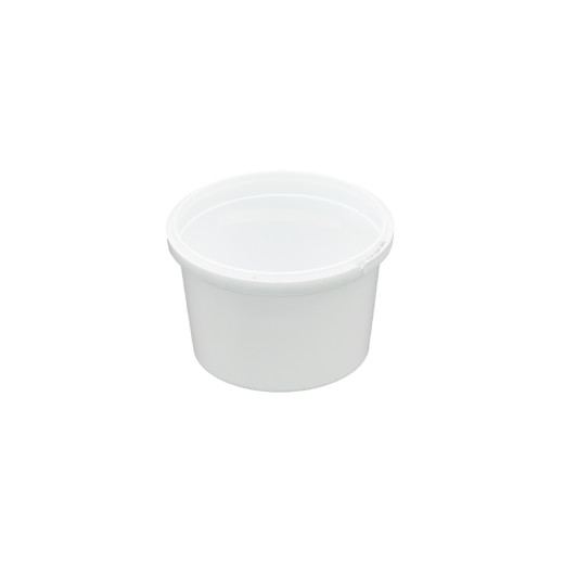 Pot Plastique PP Rond RingLock 280ml Diam. 92mm Blanc