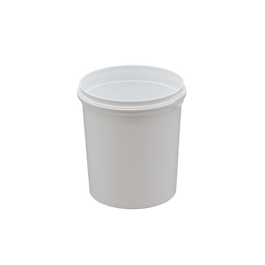 Pot Plastique PP Rond RingSafe 1,092L Diam. 122mm Blanc