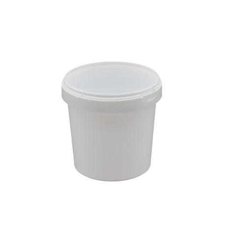 Pot Plastique PP Rond UniPak 1,18L Diam. 133mm Blanc