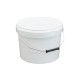Seau Plastique PP Rond SuperLift 11,3L Diam. 294mm Anse métal Blanc