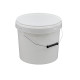 Seau plastique PP Rond SuperLift 13L Diam. 294mm Anse métal Blanc