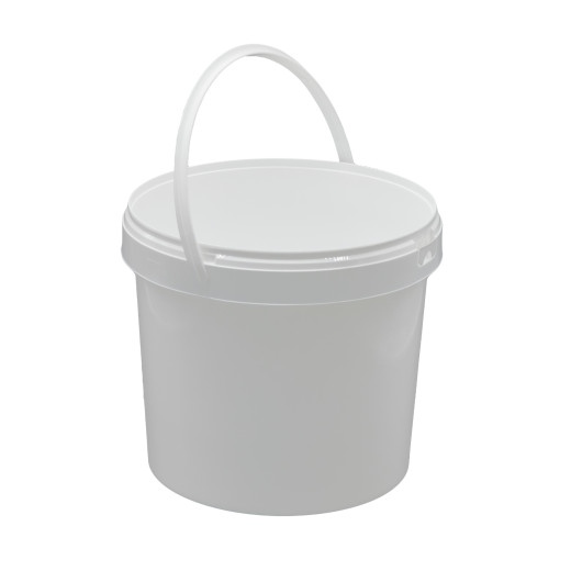 Seau plastique PP Rond SuperLift 13L Diam. 294mm Anse plastique Blanc