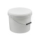 Seau Plastique PP Rond SuperLift Extra 17,2L Diam. 326mm Anse métal Blanc