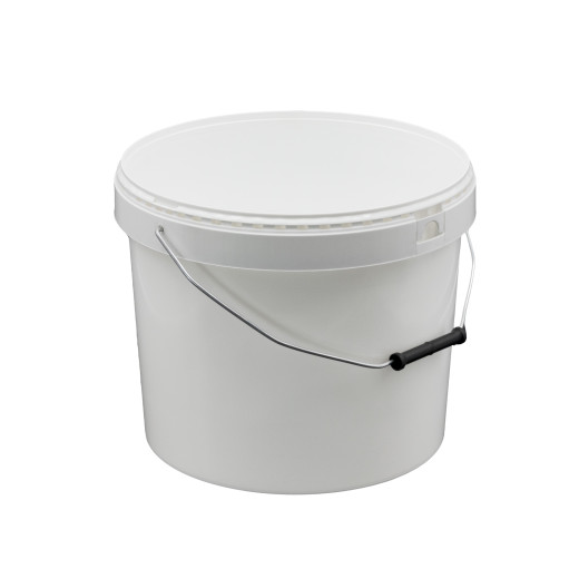 Seau Plastique PP Rond SuperLift Extra 17,2L Diam. 326mm Anse métal Blanc